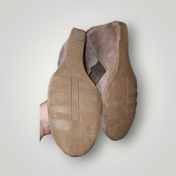 Reaction Kenneth Cole Suede Leather Upper 3" Heels Flatform Wedge 7.5 - Picture 10 of 13